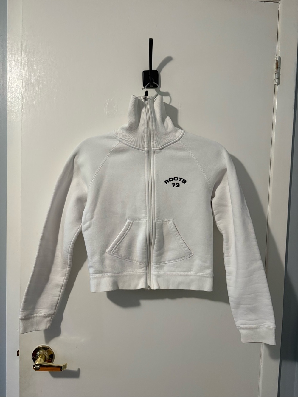 Roots Women's White Zip-Up Jacket